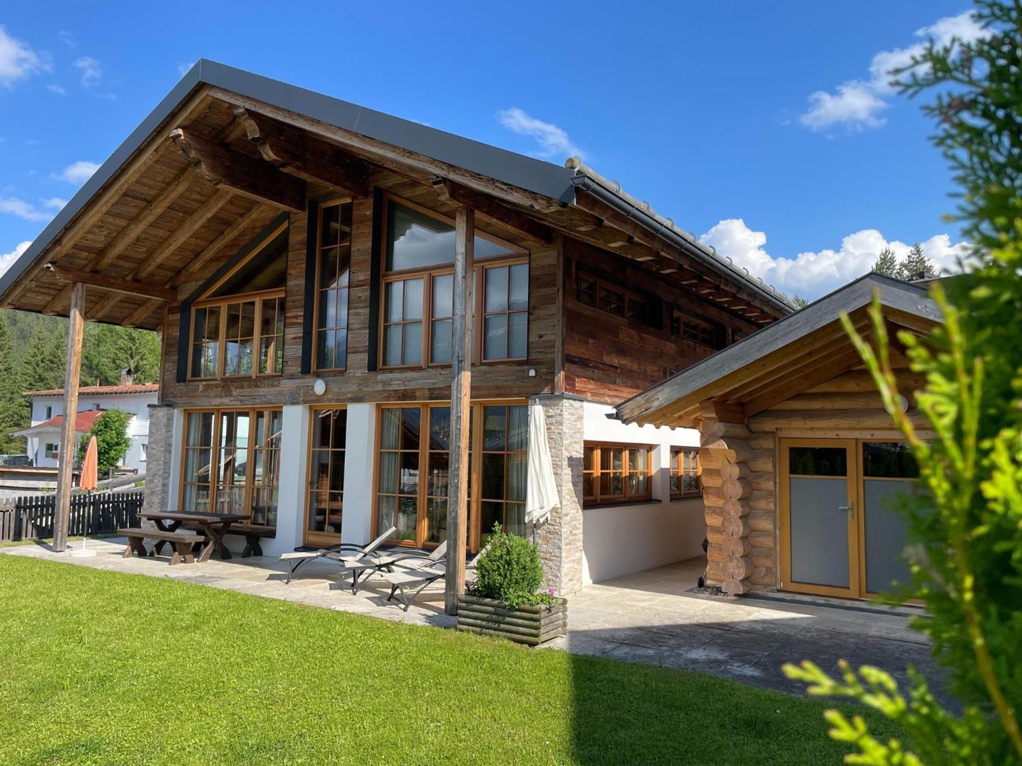 Chalets Im Weidach, Leutasch Esterno foto
